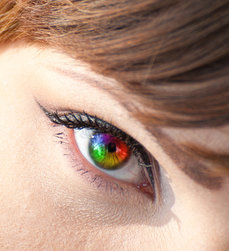 Rainbow Contact Lens